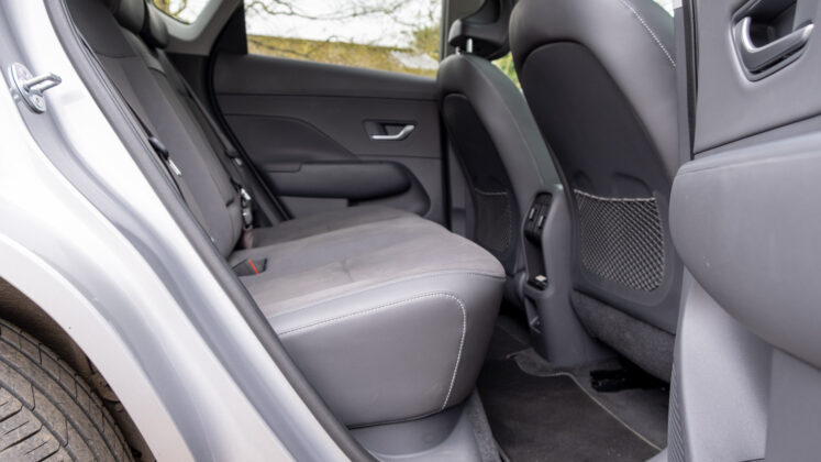 Hyundai Kona rear seat comfort