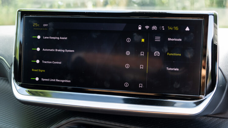 New Peugeot E-2008 ADAS controls