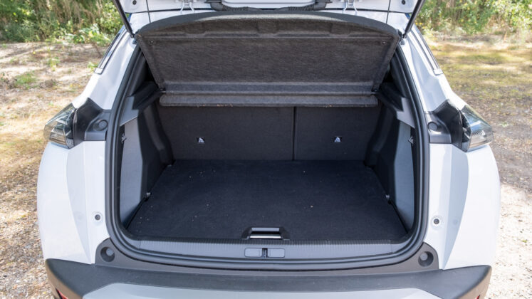 New Peugeot E-2008 boot space