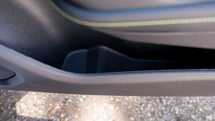 New Peugeot E-2008 front door compartment