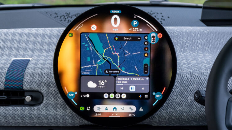 Mini Cooper Electric Android Auto design