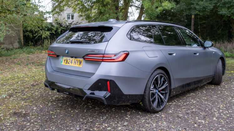 BMW i5 Touring rear profile